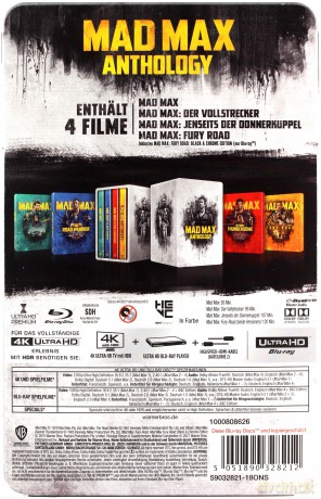 Mad Max Antologia (steelbook) [4xBlu-Ray 4K]+[5xBlu-Ray]