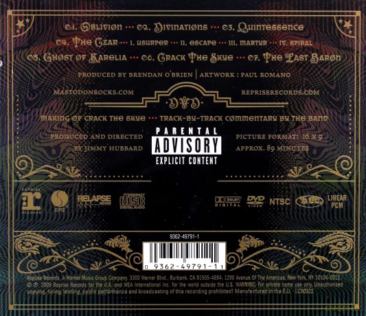 Mastodon: Crack The Skye [CD]+[DVD]