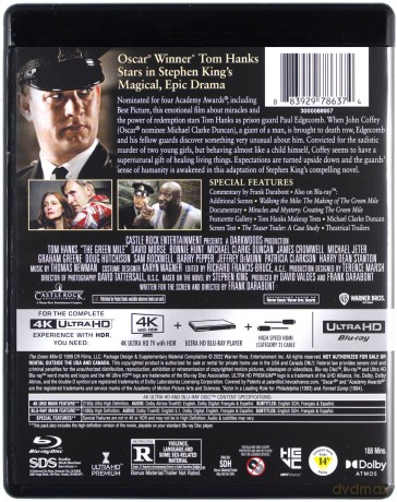The Green Mile (Zielona mila) [Blu-Ray 4K]+[Blu-Ray]