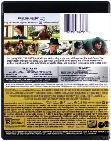The King's Man (King's Man: Pierwsza misja) [Blu-Ray 4K]+[Blu-Ray]