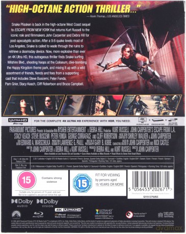 Escape from L.A. (Ucieczka z Los Angeles) (Limited) [Blu-Ray 4K]+[Blu-Ray]
