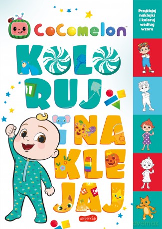 Cocomelon. Koloruj i naklejaj - Izabela Karpiszuk [KSIĄŻKA]