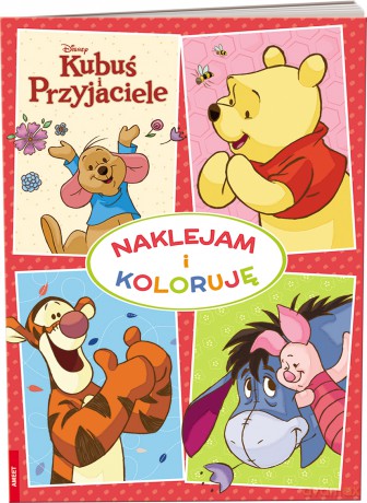 Kubuś i przyjaciele Naklejam i koloruję NAK-9110 [KSIĄŻKA]