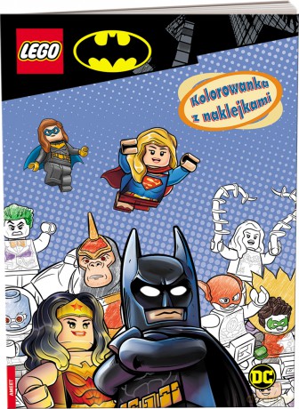 Lego DC comics Kolorowanka z naklejkami NA-6451 [KSIĄŻKA]