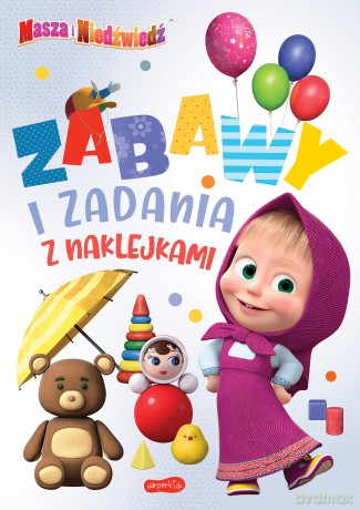Masza i Niedźwiedź. Zabawy i zadania z naklejkami 2 [KSIĄŻKA]