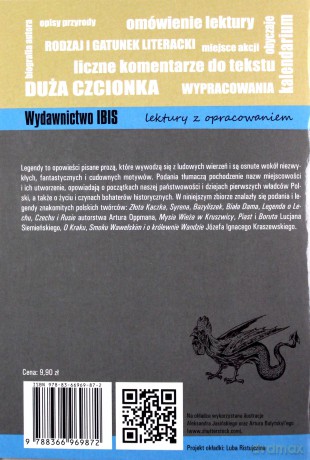 Podania i legendy polskie. Lektura z opracowaniem [KSIĄŻKA]