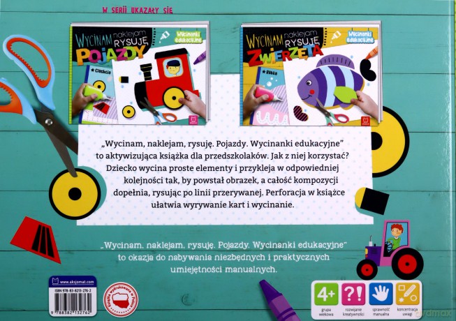 Pojazdy. Wycinam, naklejam, rysuję. Wycinanki edukacyjne - Agnieszka Bator [KSIĄŻKA]