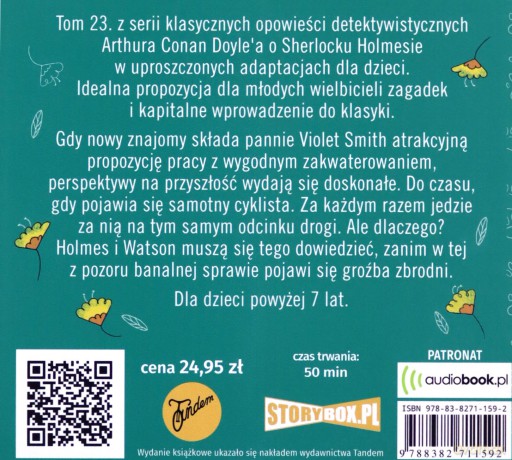 Samotny cyklista. Klasyka dla dzieci. Sherlock Holmes (Tom 23) - Arthur Conan Doyle [AUDIOBOOK]