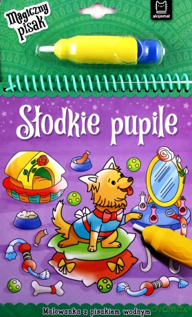 Słodkie pupile. Malowanka z pisakiem wodnym [KSIĄŻKA]