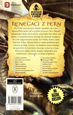 Jeźdźcy Smoków Renegaci Z Pern - Anne Caffrey [KSIĄŻKA]