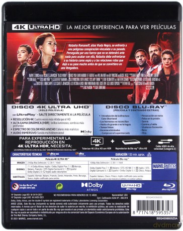 Black Widow (Czarna Wdowa) [Blu-Ray 4K]+[Blu-Ray]