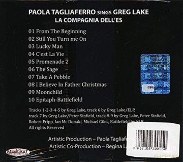 Paola Tagliaferro: Sings Greg Lake (Digipack) [CD]