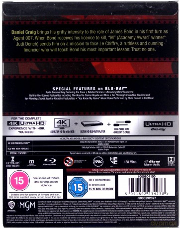 Casino Royale (steelbook) [Blu-Ray 4K]+[Blu-Ray]