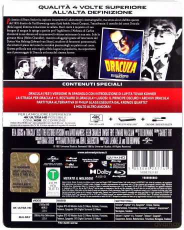 Dracula (Książę Dracula) (steelbook) [Blu-Ray 4K]+[Blu-Ray]