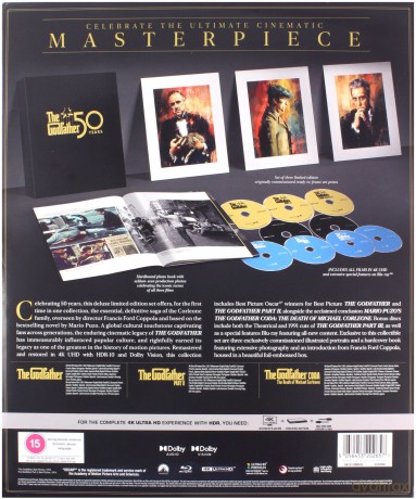 The Godfather 1-3 (Ojciec Chrzestny 1-3) (Deluxe) [BOX] [4xBlu-Ray 4K]+[5xBlu-Ray]