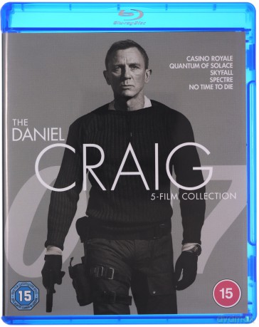 007 James Bond Daniel Craig: 5 Film Collection: Casino Royale / Quantum of Solace / Skyfall / Spectre / No Time To Die [5xBlu-Ray]