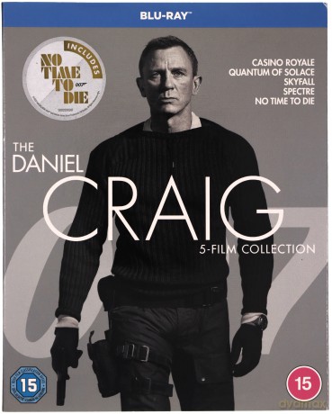 007 James Bond Daniel Craig: 5 Film Collection: Casino Royale / Quantum of Solace / Skyfall / Spectre / No Time To Die [5xBlu-Ray]