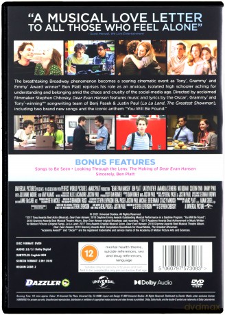 Dear Evan Hansen (Drogi Evanie Hansenie) [DVD]