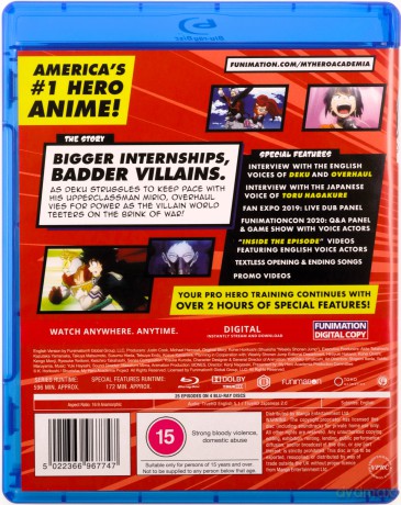 My Hero Academia: Complete Season 4 (Akademia bohaterów) [4xBlu-Ray]