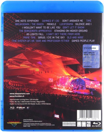 Alan Parsons: One Note Symphony Live In Tel Aviv [Blu-Ray]