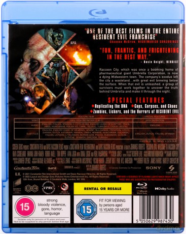 Resident Evil: Welcome To Raccoon City (Resident Evil: Witajcie w Raccoon City) [Blu-Ray]