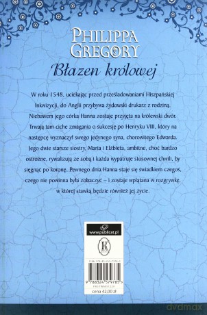 Błazen Królowej Wyd.2011 - Philippa Gregory [KSIĄŻKA]