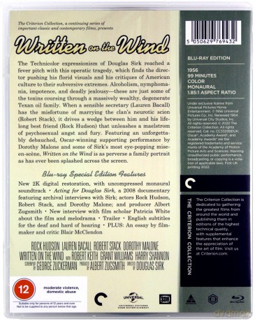 Written On The Wind (1956) (Pisane na wietrze) [Blu-Ray]