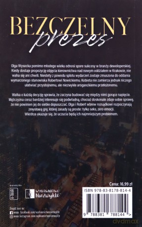 Bezczelny prezes (pocket) - Meg Adams [KSIĄŻKA]