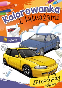 Kolorowanka z tatuażami. Samochody osobowe [KSIĄŻKA]