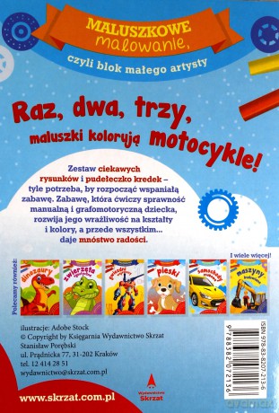 Maluszkowe malowanie. Motocykle [KSIĄŻKA]