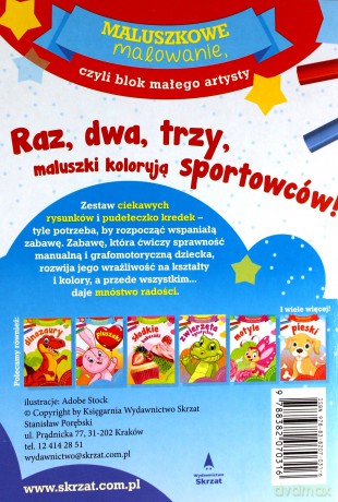 Maluszkowe malowanie. Sportowcy [KSIĄŻKA]