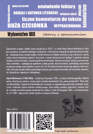 Świtezianka (Lektura z opracowaniem) - Adam Mickiewicz [KSIĄŻKA]