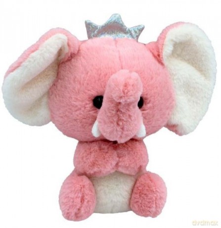 Maskotka Słonik Leo różowy 23 cm