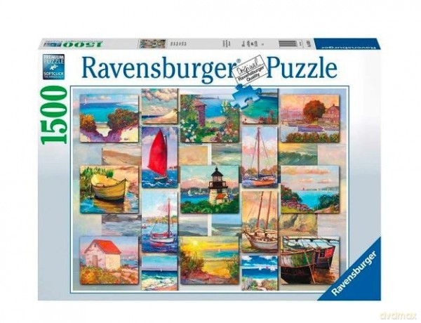 RAVENSBURGER 2D 1500 el. Kolaż wybrzeża [PUZZLE]