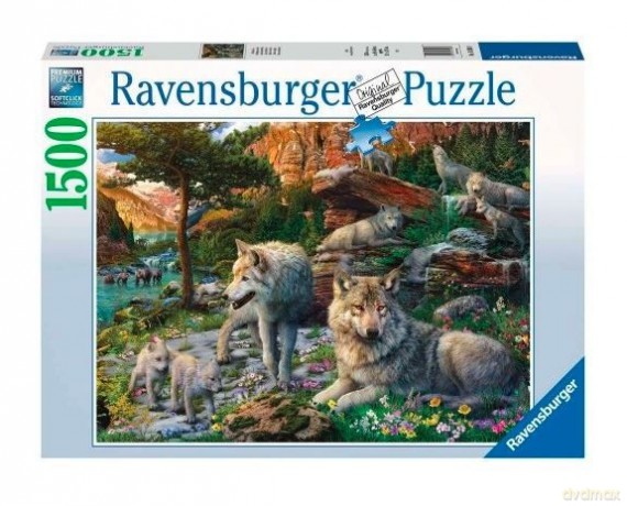 RAVENSBURGER 2D 1500 el. Wiosenne wilki [PUZZLE]