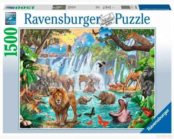 RAVENSBURGER 2D 1500 el. Wodospad safari [PUZZLE]
