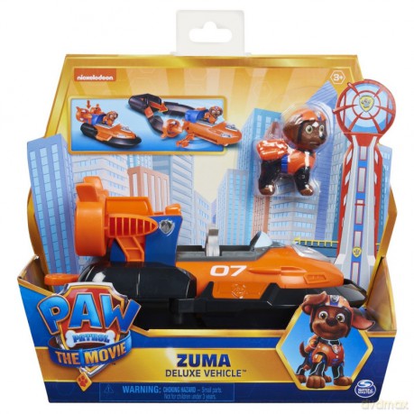 Zestaw z figurką Psi Patrol Film Pojazdy Bohaterów Deluxe Zuma [FIGURKA]