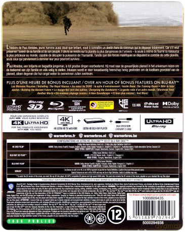 Diuna (steelbook) [Blu-Ray 4K]+[Blu-Ray 3D]+[Blu-Ray]