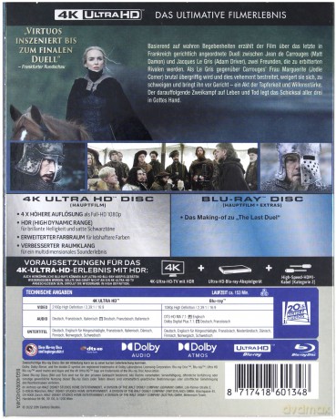 The Last Duel (Ostatni pojedynek) [Blu-Ray 4K]+[Blu-Ray]
