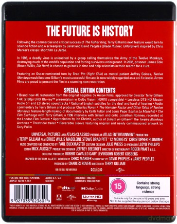 Twelve Monkeys (12 małp) [Blu-Ray 4K]
