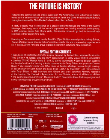 Twelve Monkeys (12 małp) [Blu-Ray 4K]