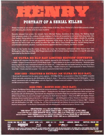 Henry: Portrait of a Serial Killer (Henry: portret seryjnego zabójcy) [Blu-Ray 4K]+[Blu-Ray]