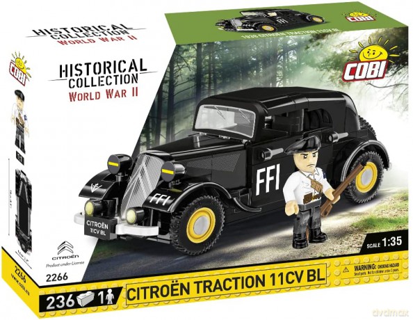 COBI HC WWII (2266) Citroen Traction 11cv Bl 236 el. [KLOCKI]