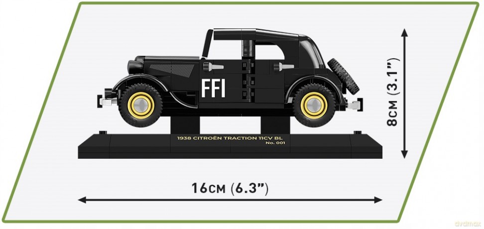 COBI HC WWII (2265) Citroen Traction 11 Cv Bl Exe 300 [KLOCKI]