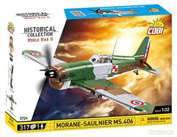 COBI HC WWII (5724) Morane-Saulnier Ms.406 317 el. 1 Fig [KLOCKI]
