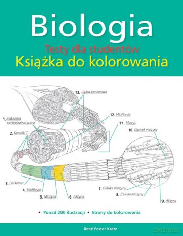Biologia Testy dla studentów Książka do kolorowania - Kratz Rene Fester [KSIĄŻKA]