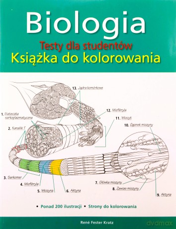 Biologia Testy dla studentów Książka do kolorowania - Kratz Rene Fester [KSIĄŻKA]