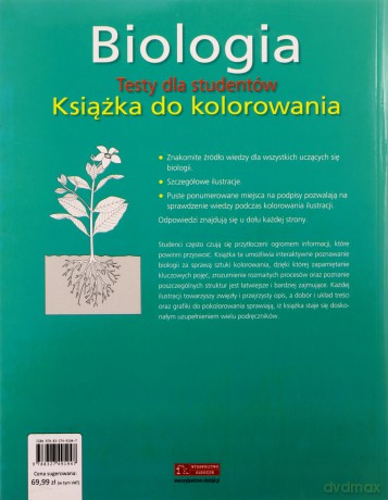 Biologia Testy dla studentów Książka do kolorowania - Kratz Rene Fester [KSIĄŻKA]