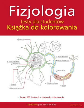 Fizjologia Testy dla studentów Książka do kolorowania - James W. Hicks [KSIĄŻKA]