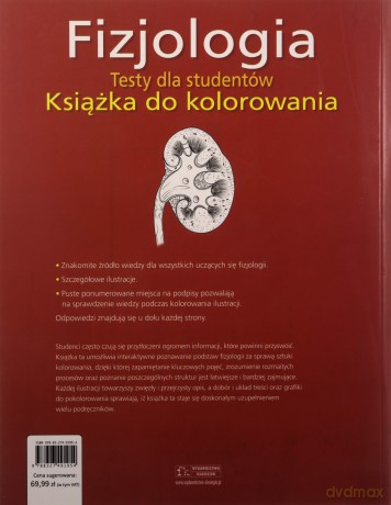 Fizjologia Testy dla studentów Książka do kolorowania - James W. Hicks [KSIĄŻKA]